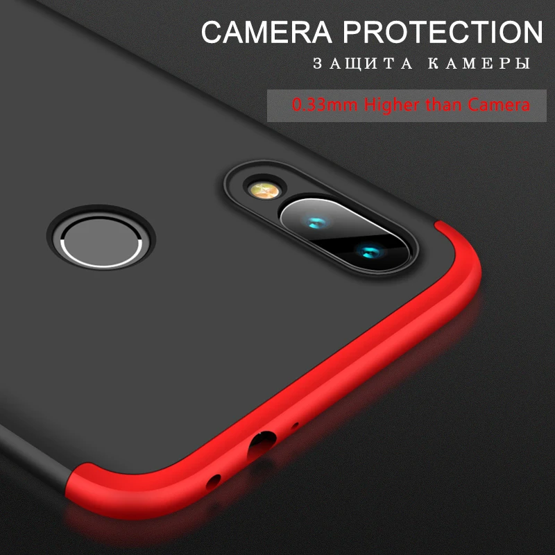 GKK 3 в 1 чехол для Xiaomi Redmi Note 7 8 Pro 360 полноразмерный противоударный матовый ПК Mi 9 SE
