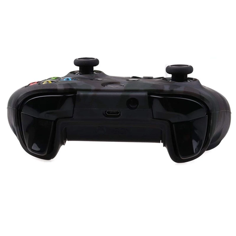 Водопроводный Камуфляжный силиконовый чехол для microsoft Xbox One X и Xbox One S контроллер X 1(серый) с Pr