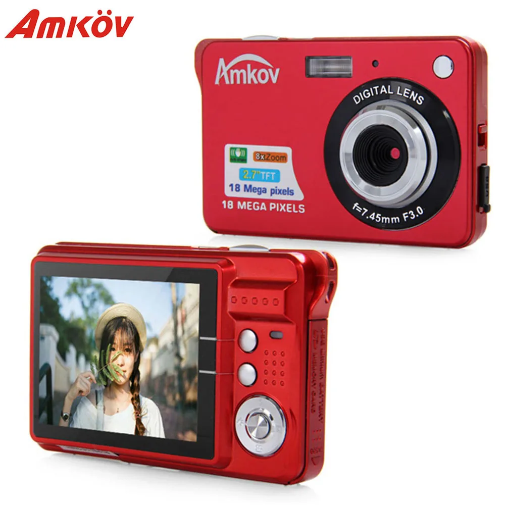 Оригинальный Amkov CDC3 2 7 дюймов TFT экран 1080 P 18MP CMOS 3MP Anti Shake цифровая видеокамера