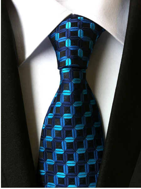 Мужской модный костюм для досуга и галстук из полиэстера Шелковый жаккард с