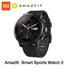 Смарт-часы Xiaomi Huami Amazfit Stratos, английская версия, спортивные часы 2, GPS, 5ATM, вода 1,34 дюйма, экран 2.5D, Firstbeat, плавательные часы