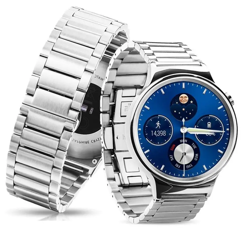 Роскошные Нержавеющая сталь Смарт ремешок для часов металлическим бабочки