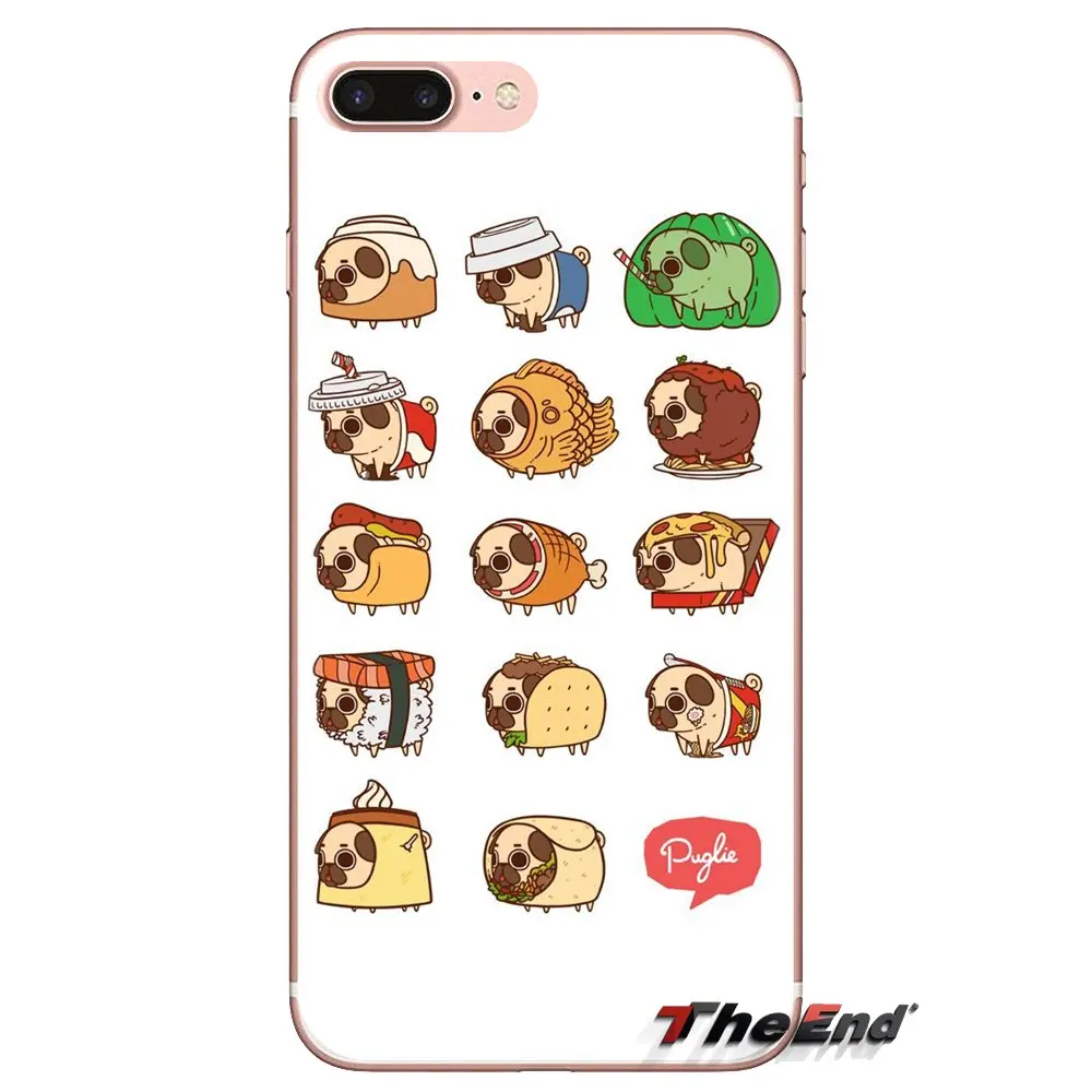 pug life For iPod Touch Apple iPhone 4 4S 5 5S SE 5C 6 6S 7 8 X XR XS Plus MAX Soft Transparent Cases Covers |