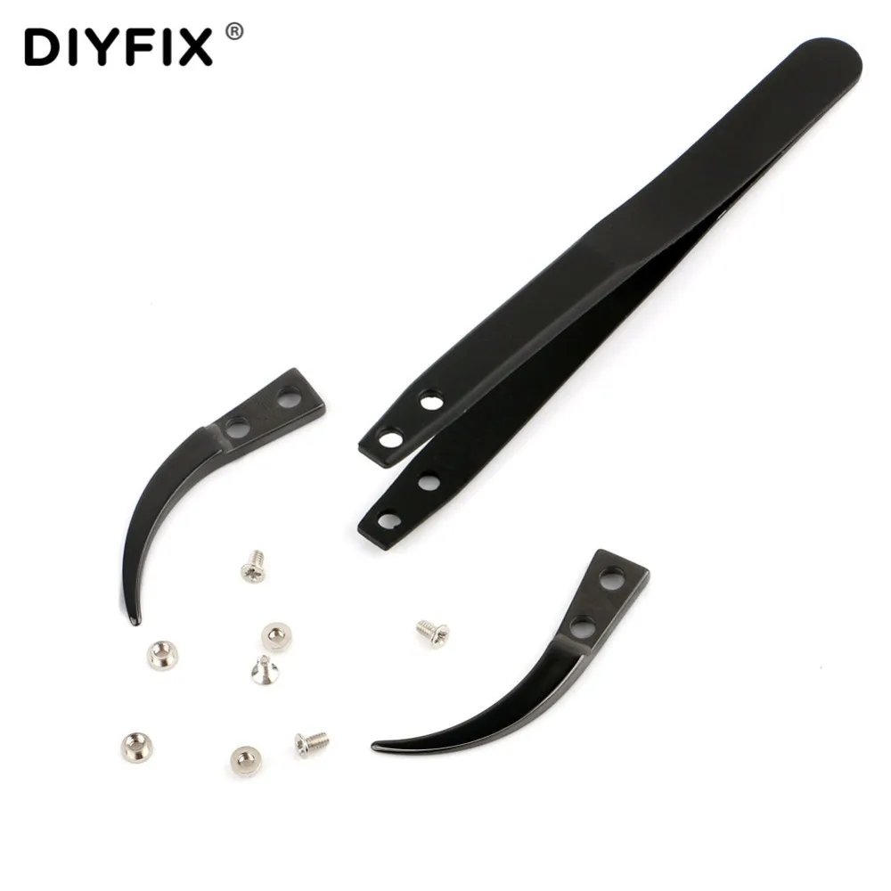 DIYFIX керамические щипцы антистатические ESD пинцеты для электронных сигарет с