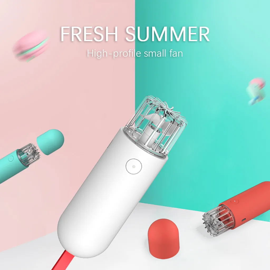Электрический 2000 мА вентилятор портативный беспроводной Usb зарядка мини ручной