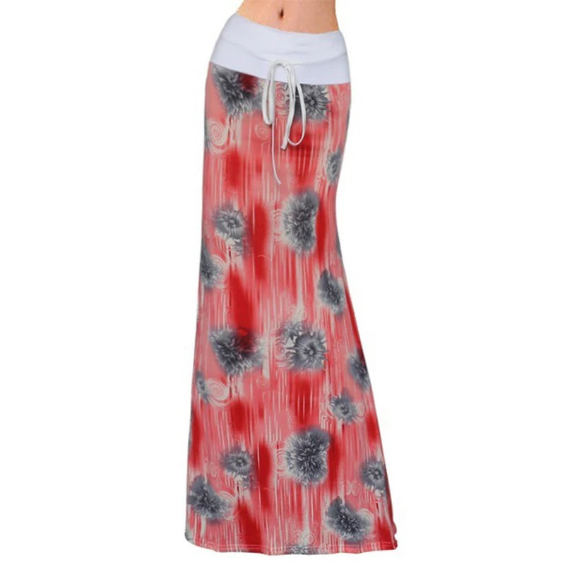 Women Clothing Summer Fashion Sexy Slim Skirt High Waist Elastic Floral Printed | Женская одежда