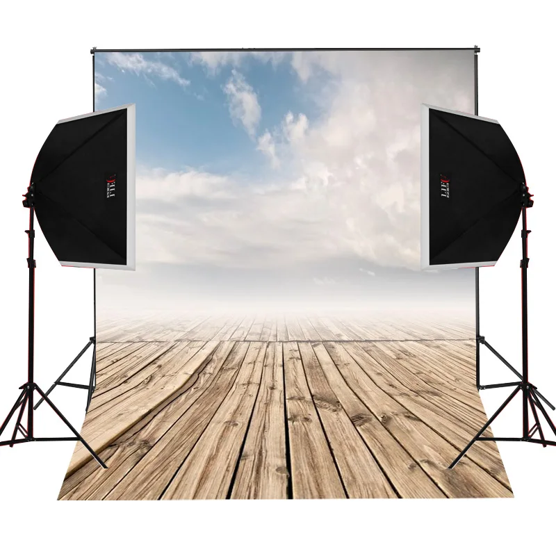 Floor white clouds scenic for photos camera fotografica studio vinyl photography background backdrop cloth digital props | Электроника
