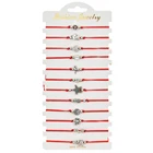 Набор браслетов ручной работы в богемном стиле для женщин и девушек, комплект ювелирных украшений из цепочек с Красной веревкой и черепахой, 12 шт.компл.