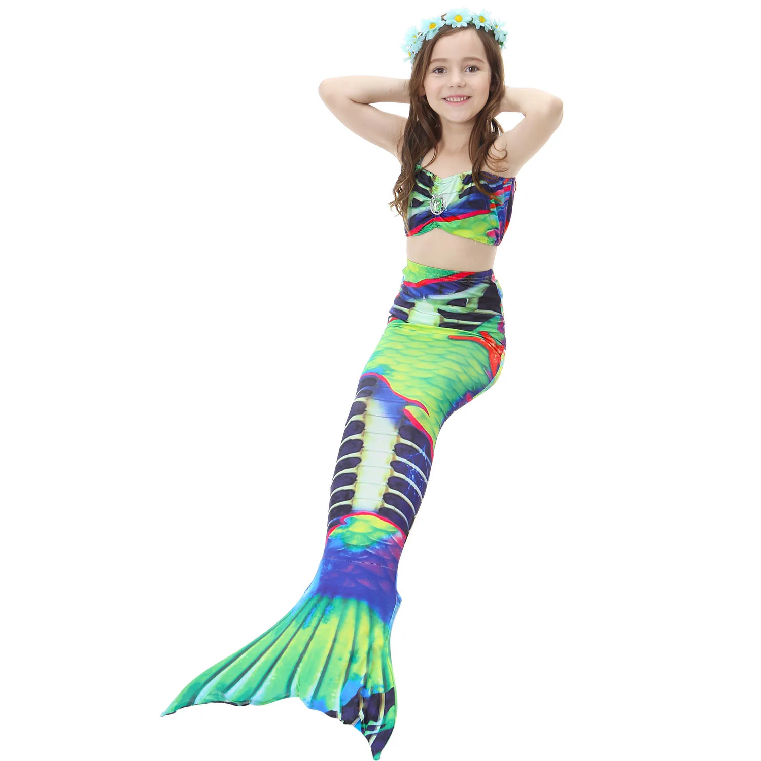 Новинка! Костюм Русалочки Детский костюм принцессы Ариэль с хвостом русалки для