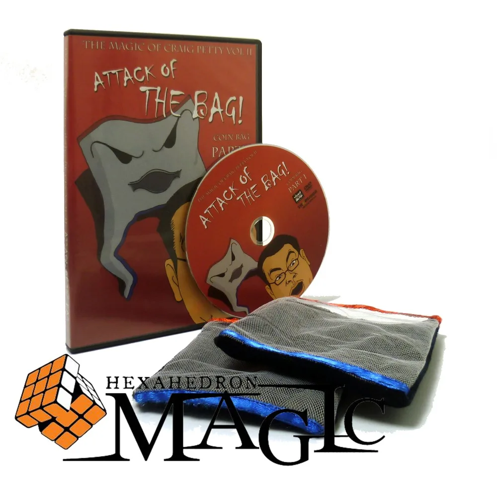 

Атака на сумку Крейга магич (с двумя мешками для монет и DVD) /магический трюк с открытой сценой/оптовая продажа/бесплатная доставка