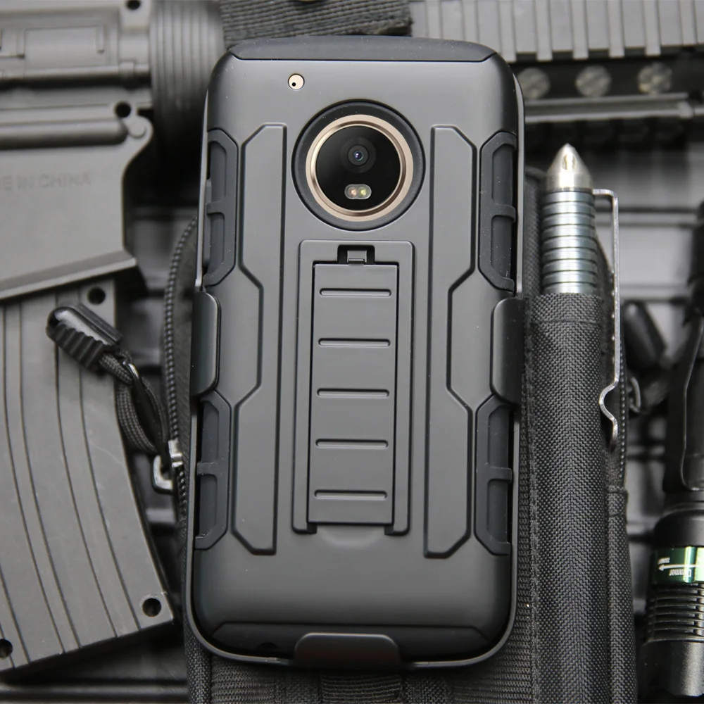 

Heavy Duty Hybrid Armor Case Belt Clip Holster Shockproof Anti-knock Shell Cover For Motorola Moto G5 Plus XT1684 XT1685 XT1687