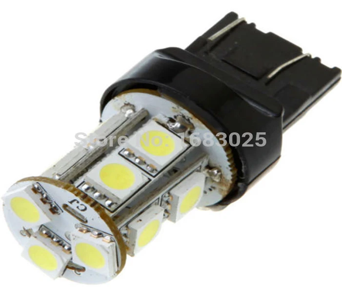 1 шт. T20 W21/5 Вт 7443 13 SMD DC12V 5050 светодиодный чистый белый автомобильный светильник