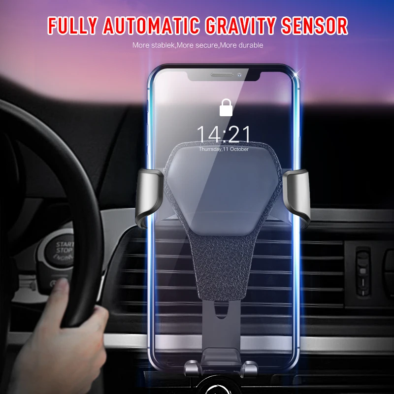 Автомобильный мини держатель Gravity универсальный автомобильный для IPhone X