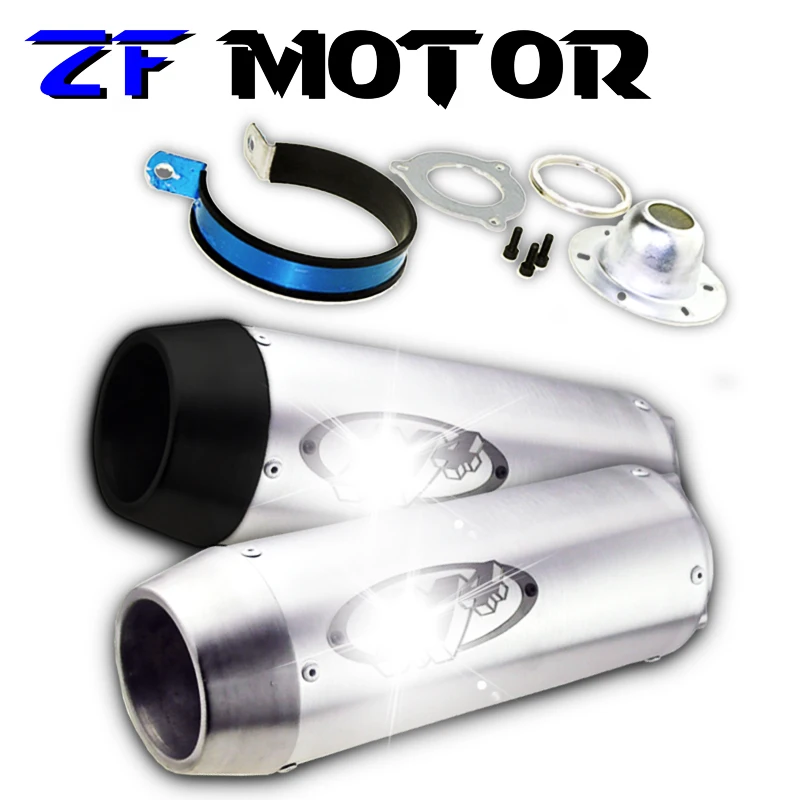 Motorcycle modified exhaust end-to-end pipe Refires FOR Honda CB400 CBR250RR CBR250 VTEC XJR400 XJR 400 | Автомобили и мотоциклы