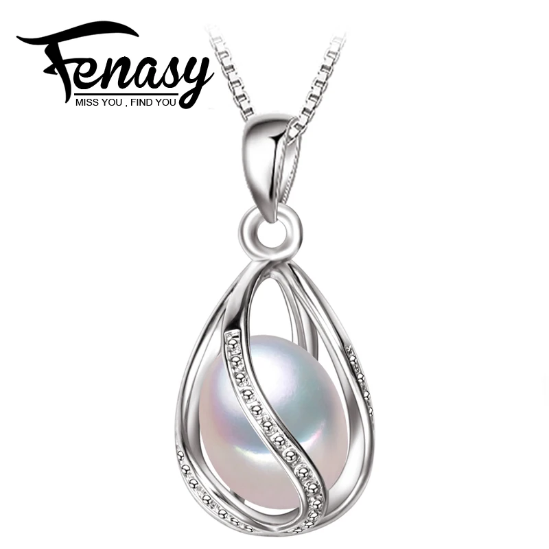 Fenasy натуральный пресноводный жемчуг Ретро жемчужный набор настоящий 925 серебро