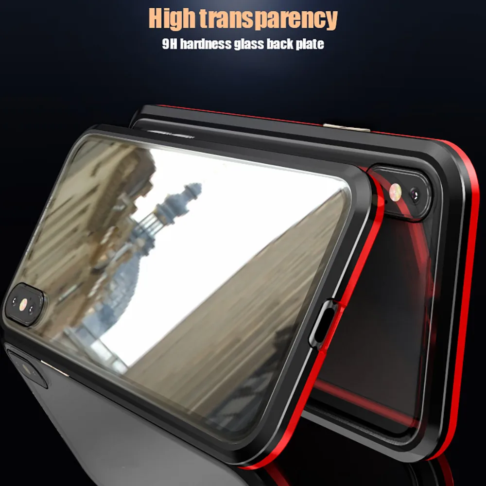 360 chaio de защита магнитный для iPhone XS Max металлический бампер стеклянный Чехол