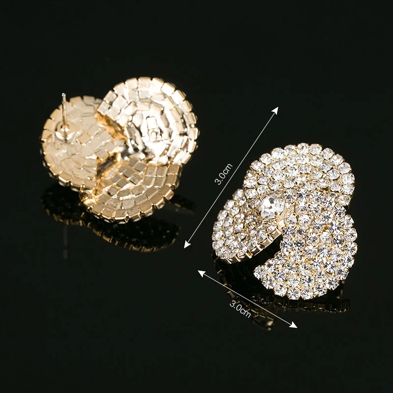 Женские серьги гвоздики с кристаллами YFJEWE оптовая продажа бижутерия boucle D'oreille