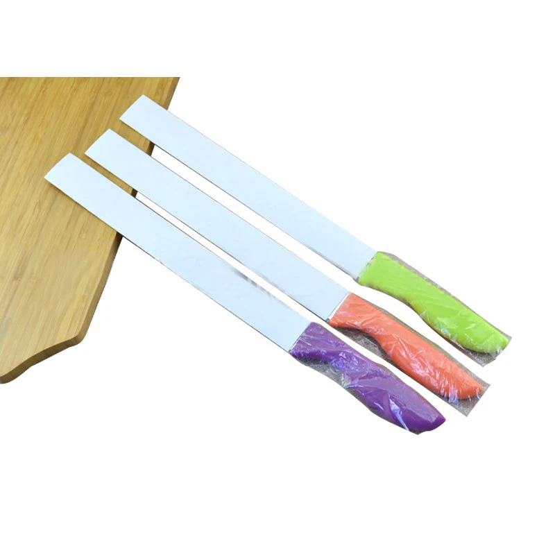 KMYC10/12 дюймов зигзаг в форме кремовый из нержавеющей стали масло шпатель для теста