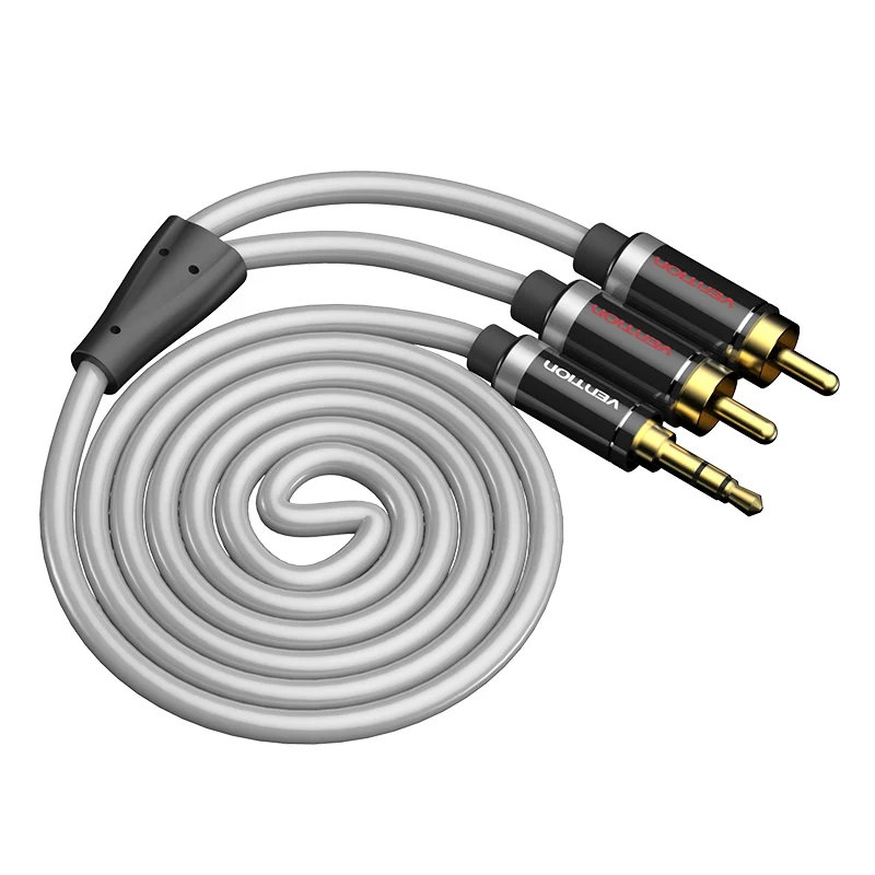 Vention HIFI 3 5 мм Джек 2 RCA аудио кабель позолоченный разъем стерео Aux для дома Театр DVD