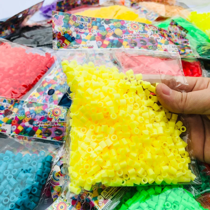 DOLLRYGA 5 мм, 1000 шт, 50 цветов, бусины для детей, Хама, бусины Perler, сделай сам, пазлы, Горох, высокое качество, подарки ручной работы, детские игрушки