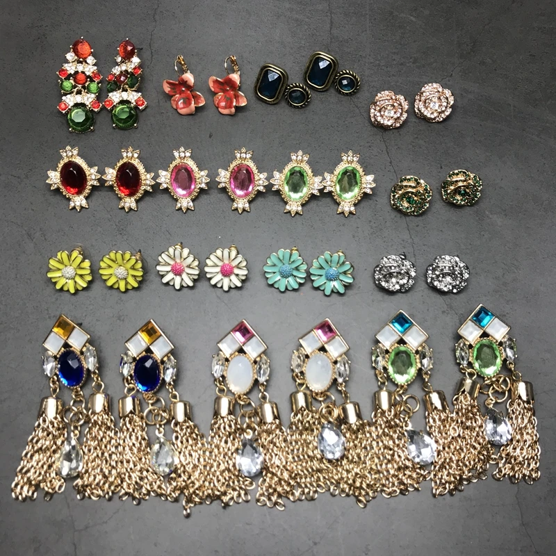 

Fashion Mixed Color Sweet Enamel Alloy Cute Earring For Women