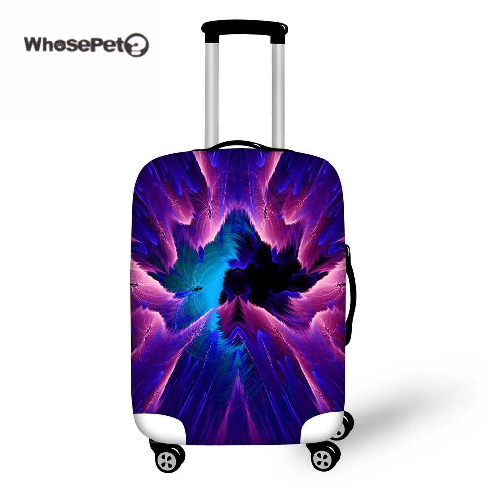 WHOSEPET чемодан 3D дизайн крышка Эластичный Печать защитные чехлы тележка Dustpoof для
