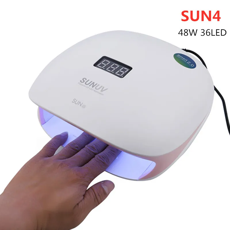 

48W UV LED Nail Lamp with 36 Pcs Leds For Manicure Gel Nail Dryer Drying Nail Polish Lamp 10s/30s/60s/99s Auto Sensor Nail Tools