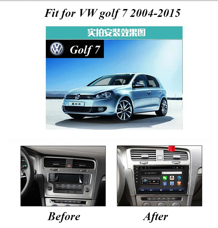 2 din Радио android для vw golf 7 с 10 1 большим экраном wifi 4g рулевое колесо управление