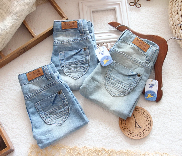 Бесплатная доставка розничная продажа новинка 2013 детские джинсовые брюки