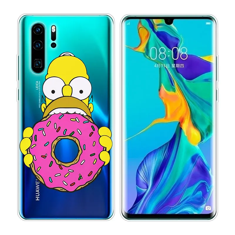 Горячий Los Simpsons Мягкий силиконовый чехол для телефона huawei P30 P20 Pro P10 P9 P8 Lite P Smart Z Plus NOVA 3 3i Модный чехол