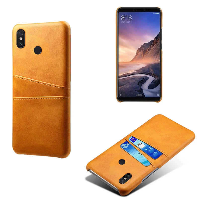 Классический кожаный чехол для Xiaomi Mi 8 SE Note 6 F1 Mix 3 Max чехлы с двумя слотами карт