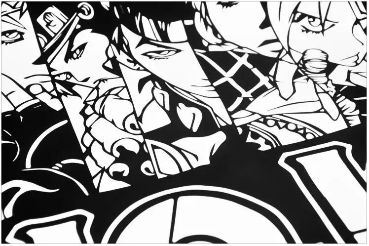JoJo странные приключения дизайн Манга аниме футболка классная забавная с длинным