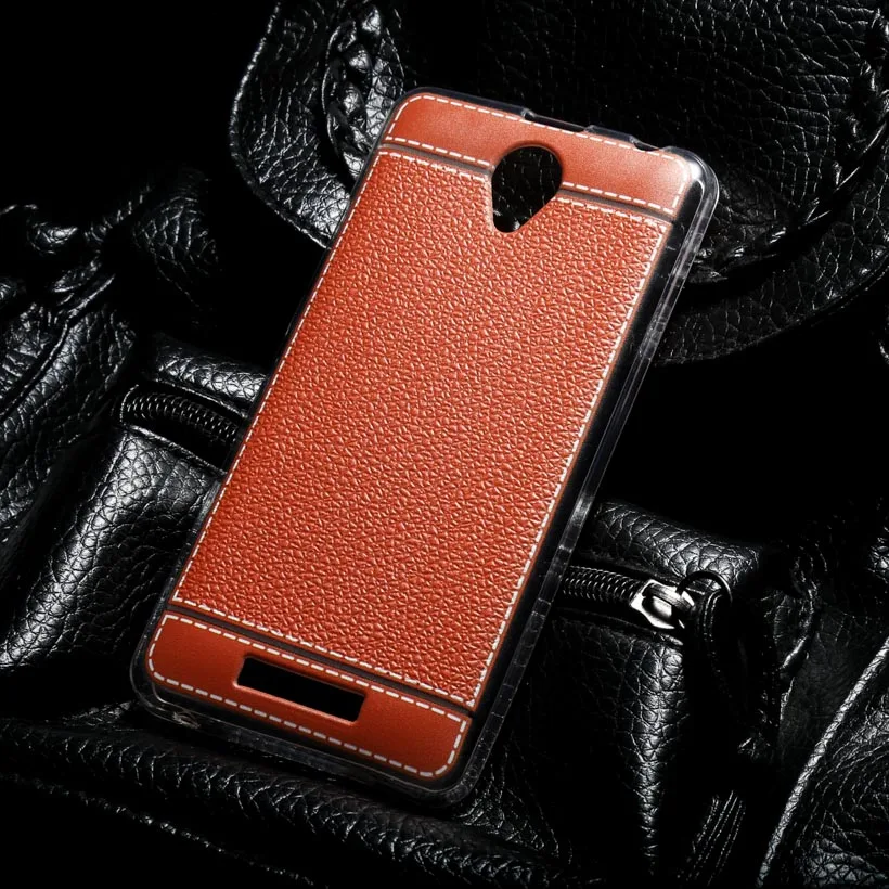 Akabeila телефон, чехол s для lenovo A5000 A 5000, 5,0 дюймов, чехлы, сумка для телефона, мягкий ТПУ, оболочка, кожа, силиконовый чехол - Цвет: Brown