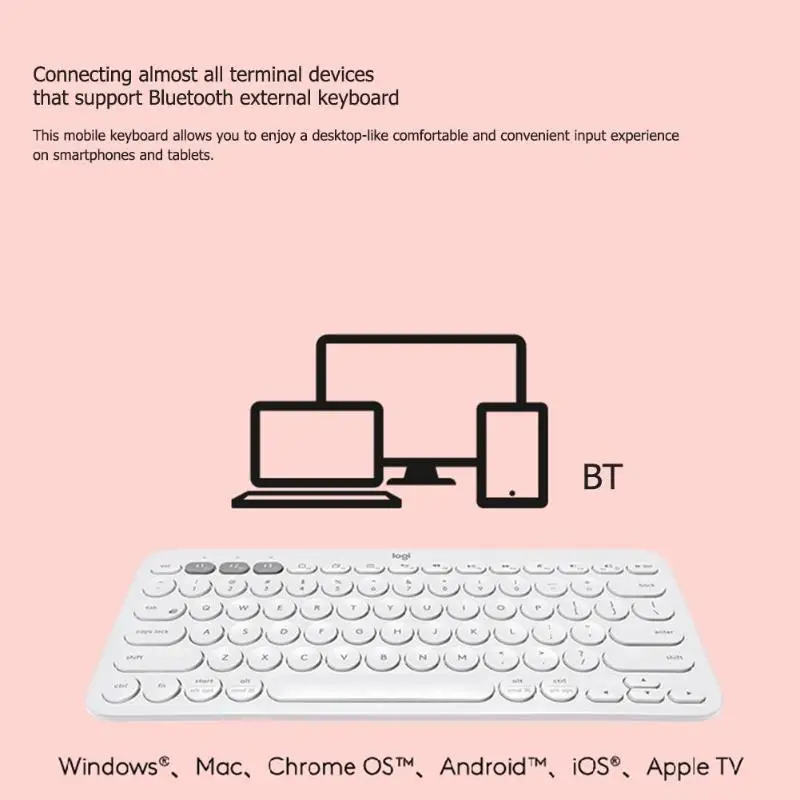 Беспроводные bluetooth-клавиатуры lotech K380 портативная многофункциональная беспроводная Клавиатура подключается легко переключать 2 года батареи