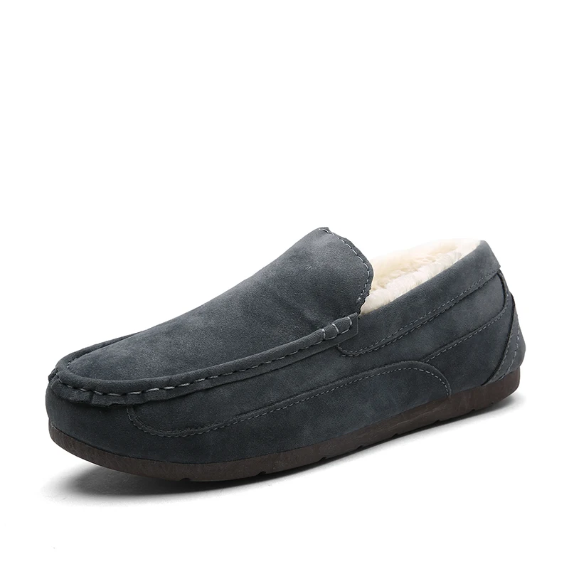 9901grey POLALI/Новинка; мужские тапочки; хлопковые теплые зимние домашние тапочки; обувь с хлопчатобумажными стельками; ; зимние ботинки - Цвет: 9901grey