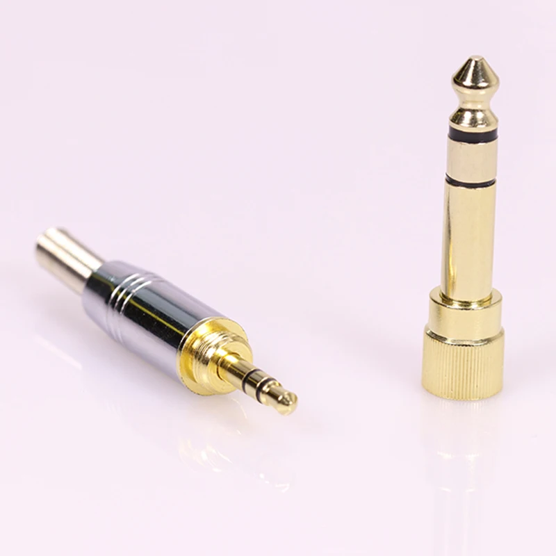 2 шт./1 комплект 3 полюсный стерео разъем 1/4 &quot6 35 мм до 1/8&quot 5 с пружинным хвостом 6
