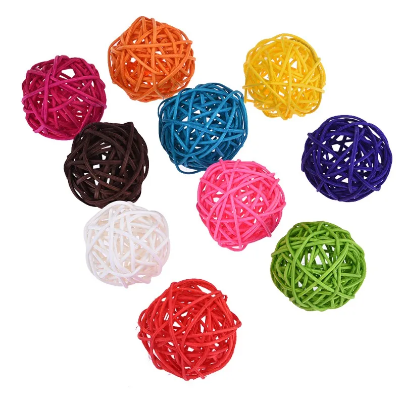 Colorful Round Beads Parrot Toy Pet Bird Favorite Interactive and Chewing DIY Accessories 10 pcs/bag | Дом и сад