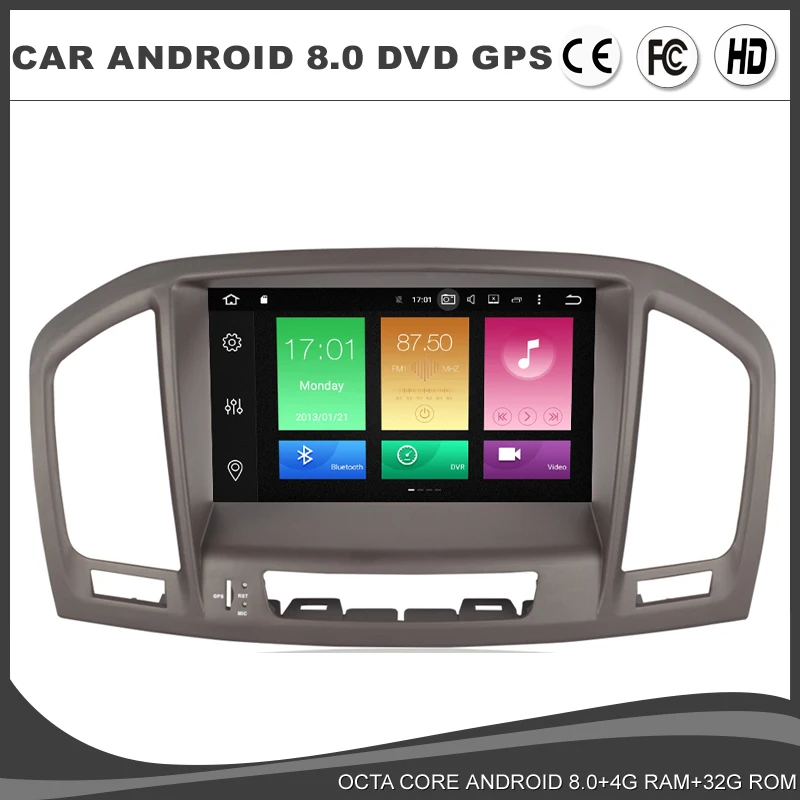 IPS 7 "Восьмиядерный Android 8 0 автомобильный DVD GPS плеер для Opel Vauxhall Holden Insignia 2008-2013