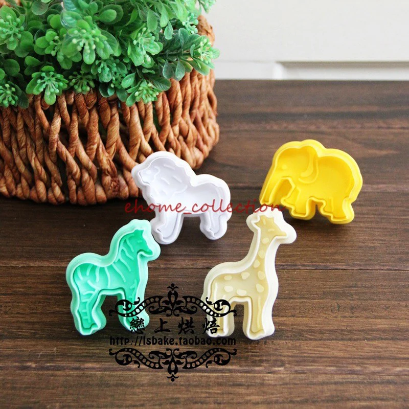 Мультяшная форма для выпечки печенья Милого Животного Льва жирафа в форме зебры
