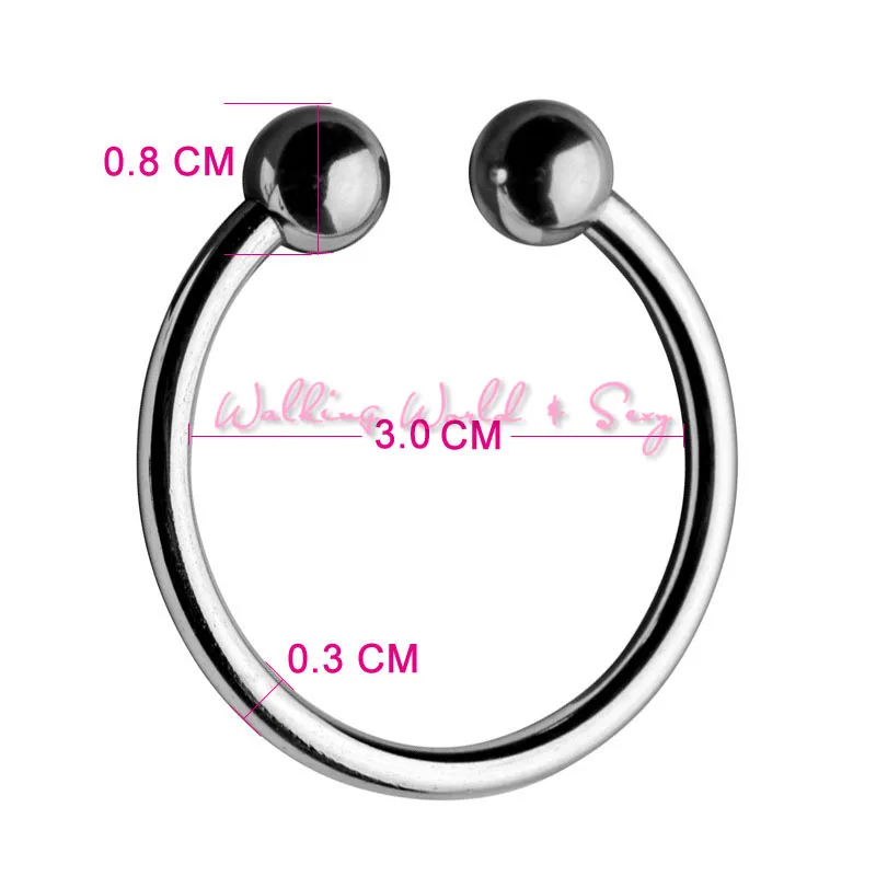 Кольцо из нержавеющей стали с шариками 3 размера фиксирующее кольцо для мужчин