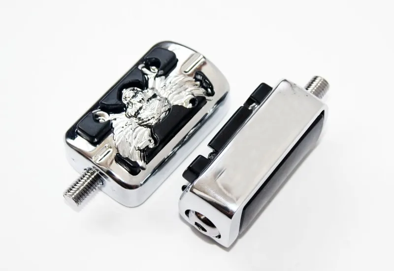 Пара Хром Алюминий Заготовки Череп Shifter Колышки Для Harley Davidson Road King | Автомобили и