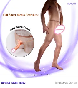 10D блестящие полностью прозрачные с открытым пенисом Обложка колготки для мужчин сексуальные колготки носки экстремально эластичные DOYEAH 0818