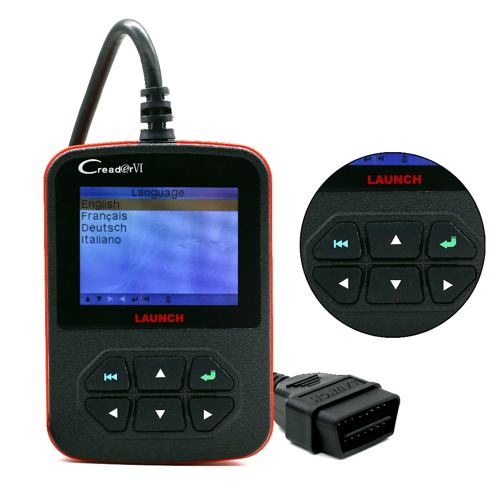 Оригинальный Launch Creader VI OBD2 считыватель кодов Поддержка многоязычного 6 OBDII сканер