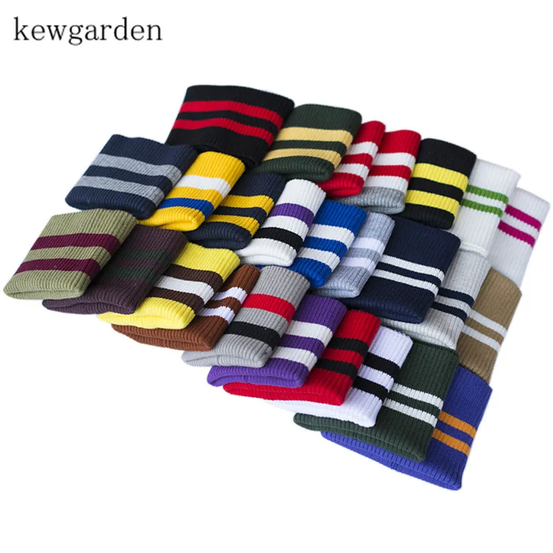 Полосатые ребристые манжеты Kewgarden 6*9 см аксессуары для одежды стрейчевая