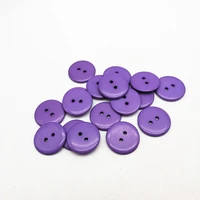 100pcs purple 23mm resin buttons round 2 holes sewing accessories for scrapbooking embellishments