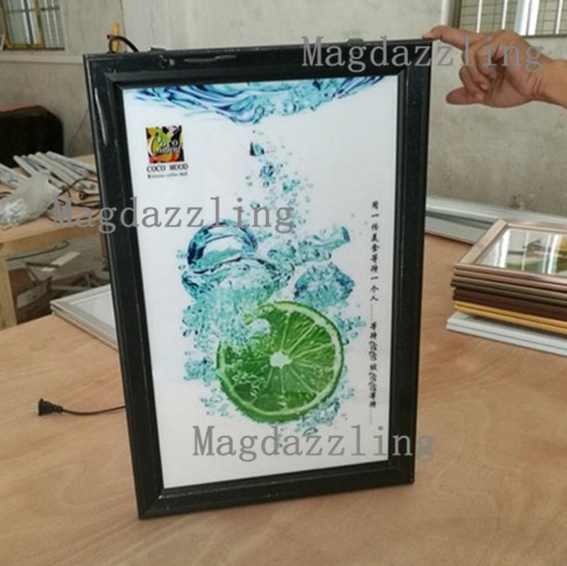 Ультратонкая черная осветительная рамка для ресторана светодиодная лампа A2