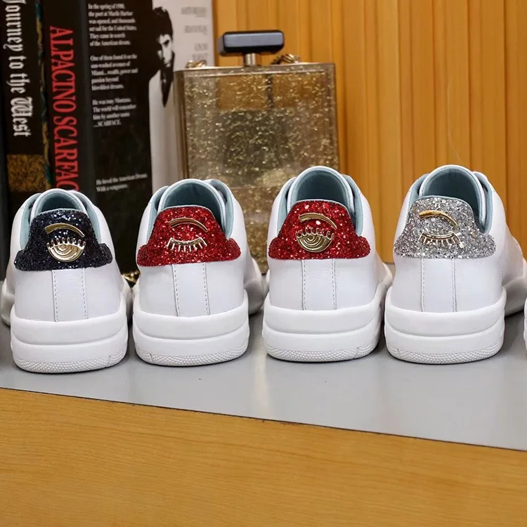 Белая женская обувь для тенниса женские кожаные кроссовки с круглым носком