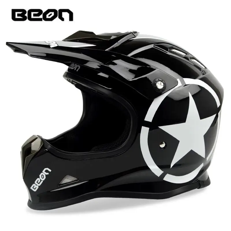 BEON moto кросс-шлем профессиональный для горного велосипеда, для спусков DH capacete ATV casco Полнолицевой кросс-шлем