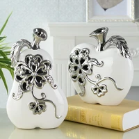 modern applepear minimalist ceramic crafts hollow flower figurines miniatures furnishing articles home decoration accessories