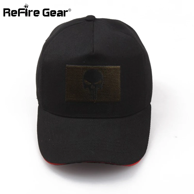 Бейсбольная кепка ReFire Gear бейсбольная с вышитым черепом армейская Кепка Snapback